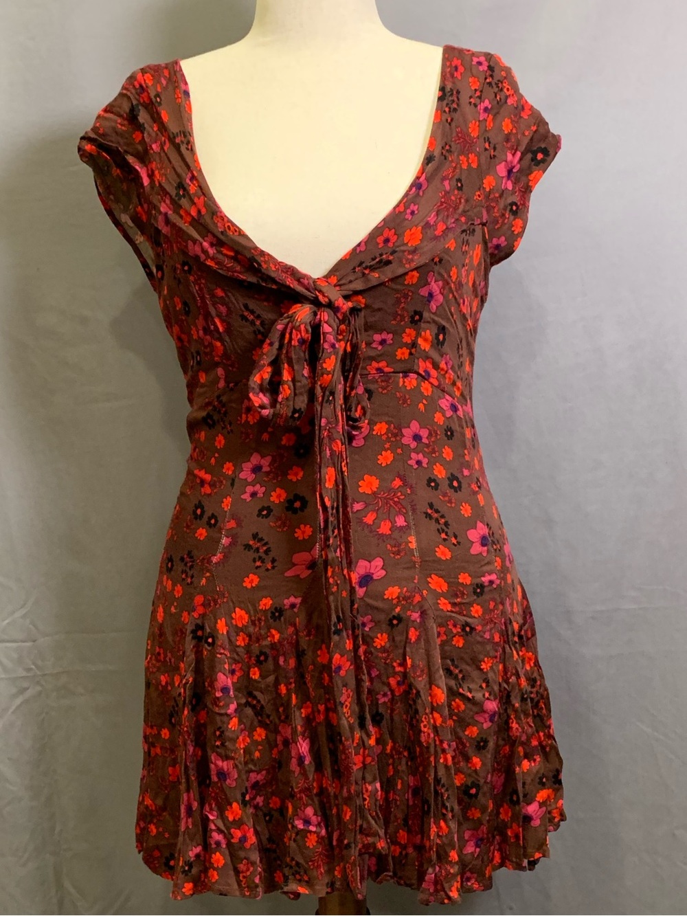 Free People Floral Mini Dress, Size M